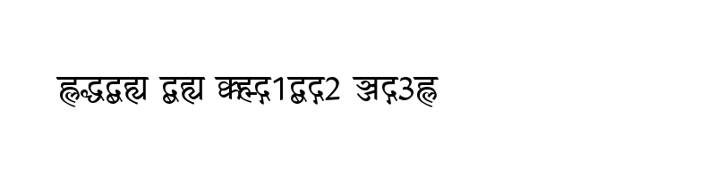 font preview of Bhaskar Normal
