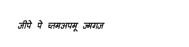 Preview of DevLys 060 Italic