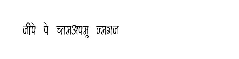Preview of Kruti Dev 150 Condensed Regular